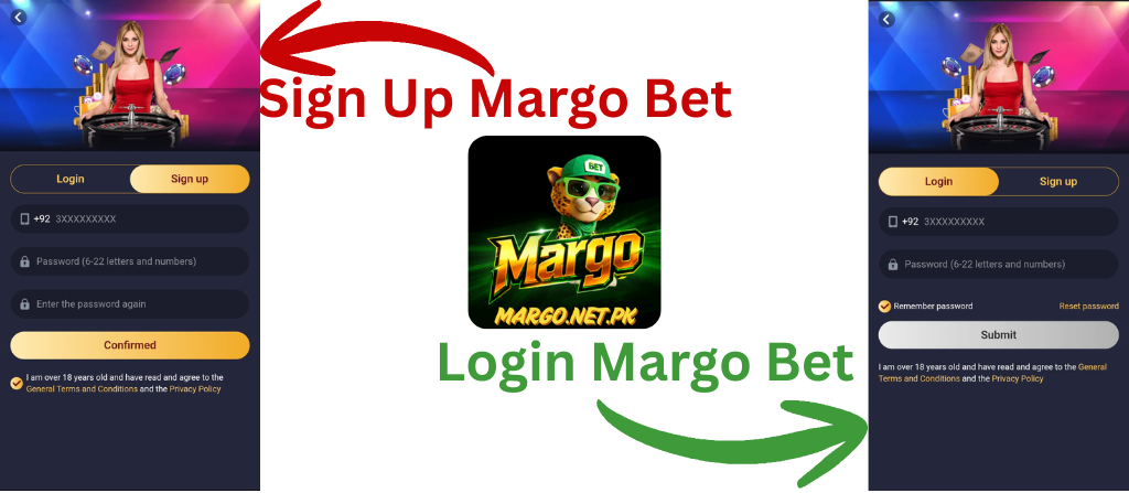 Create a Margo bet Game Account margo.net.pk